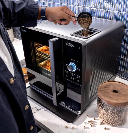 GE APPLIANCES P9SBAAS6VBB GE Profile™ Smart Indoor Pellet Smoker Black - P9SBAAS6VBB