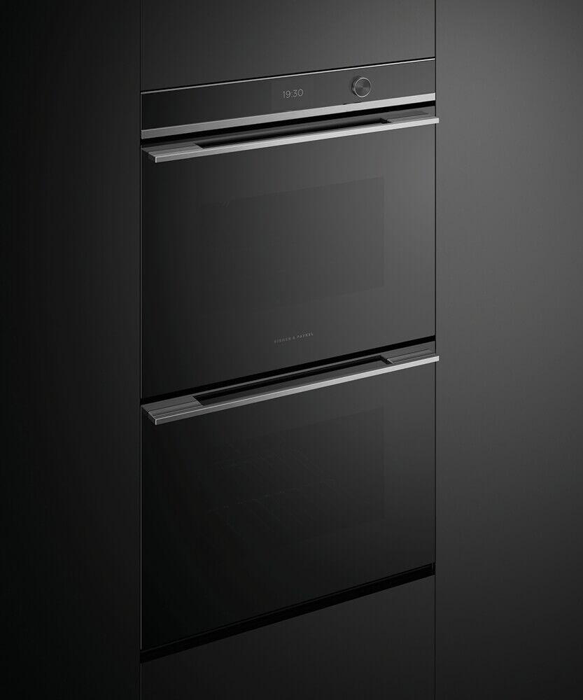 FISHER & PAYKEL OB30DDPTDX2 30" Series 9 Contemporary Self-Cleaning Double Oven in Stainless Steel - OB30DDPTDX2