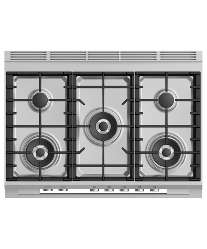 FISHER & PAYKEL OR36SDG4X1 36" Series 7 Contemporary 5 Burner Gas Range in Stainless Steel - OR36SDG4X1