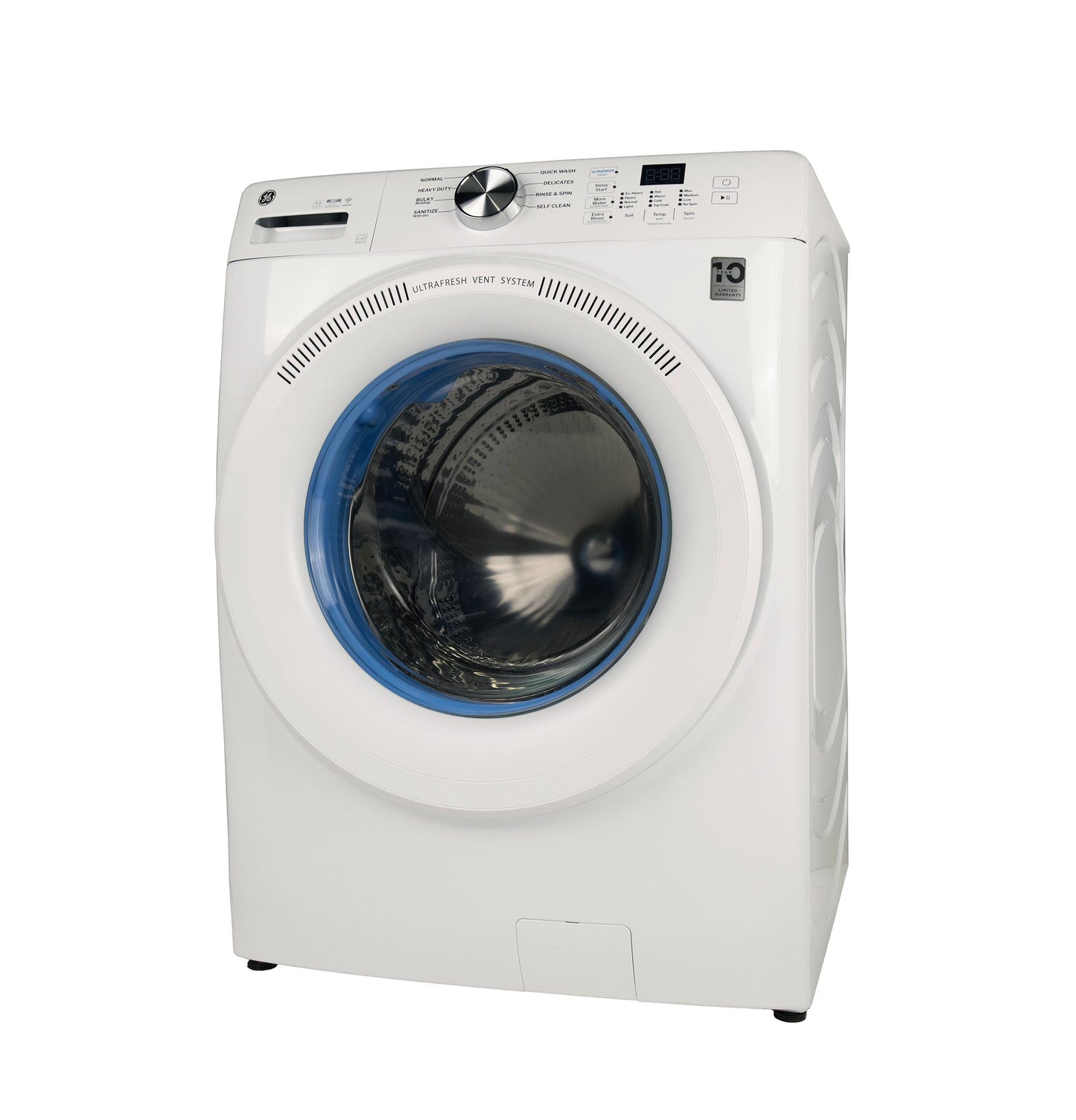 GE APPLIANCES GFW350SSYWW GE® ENERGY STAR® 4.6 cu. ft. Capacity Smart Front Load Washer with UltraFresh Vent System with OdorBlock™ White - GFW350SSYWW