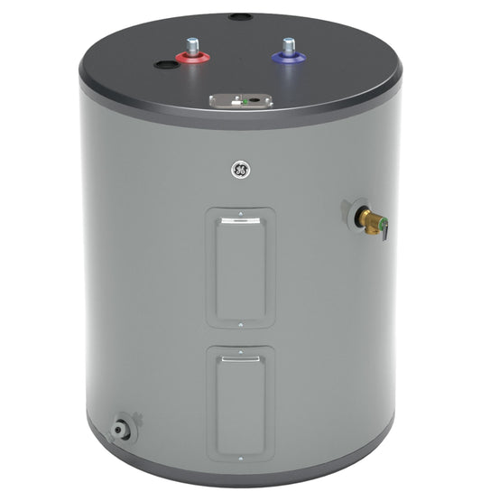 GE APPLIANCES 36 Gallon Top Port Lowboy Electric Water Heater Gray - GE40L08BAM