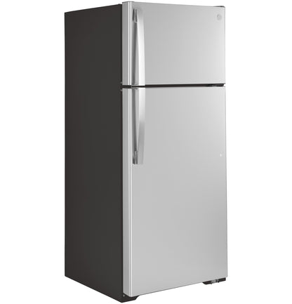 GE APPLIANCES 17.5 Cu. Ft. Top-Freezer Refrigerator in Stainless Steel - GTS18HYNRFS