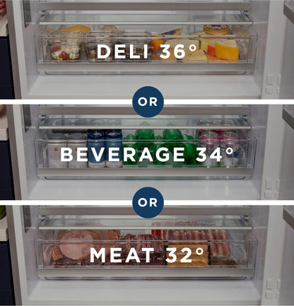 GE APPLIANCES GBE17HYRFS GE® ENERGY STAR® 17.7 Cu. Ft. Counter-Depth Bottom-Freezer Refrigerator in Stainless Steel - GBE17HYRFS