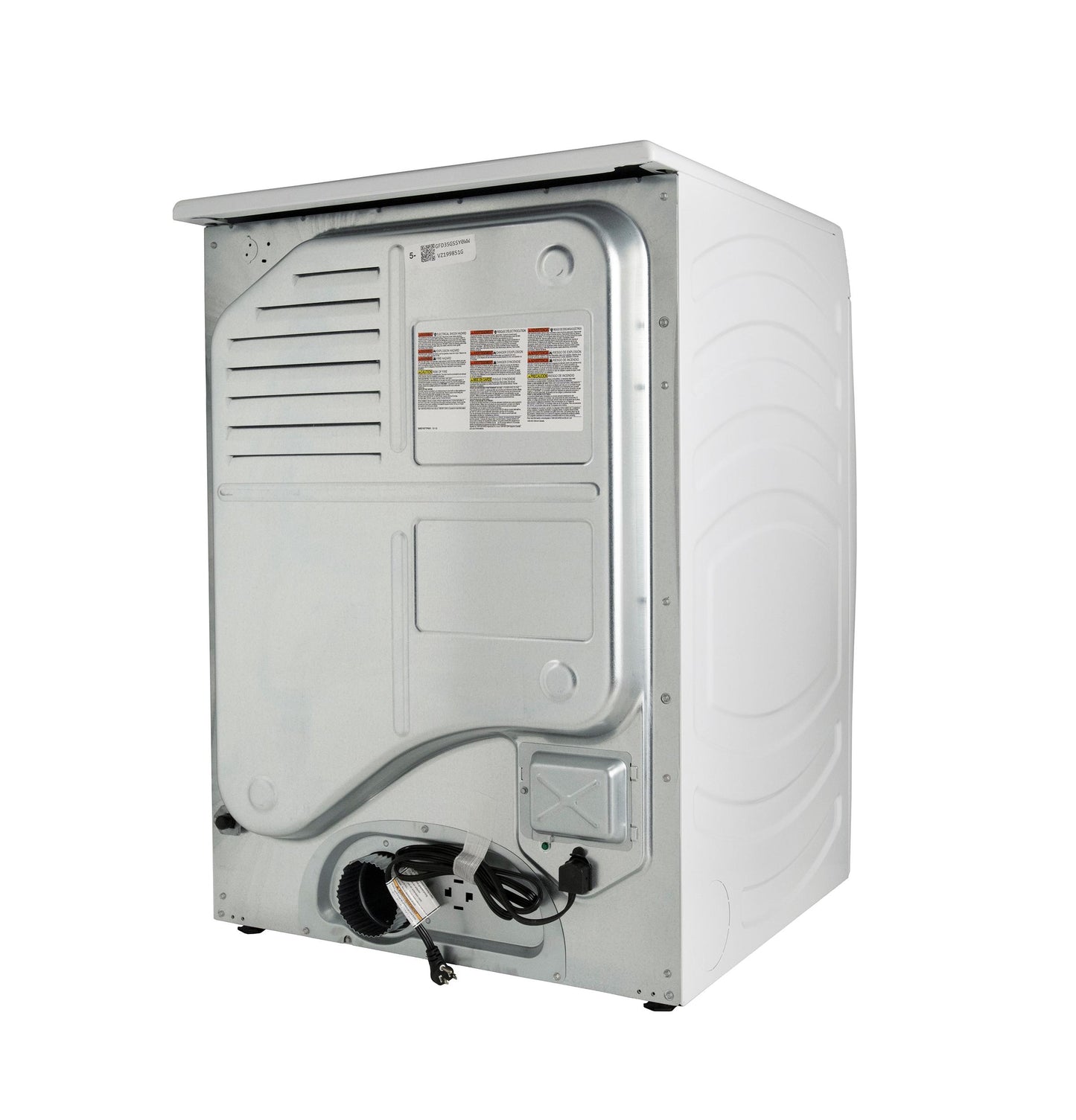 GE APPLIANCES GFD35GSSYWW GE ENERGY STAR 7.8 cu. ft. Capacity Smart Front Load Gas Dryer White - GFD35GSSYWW