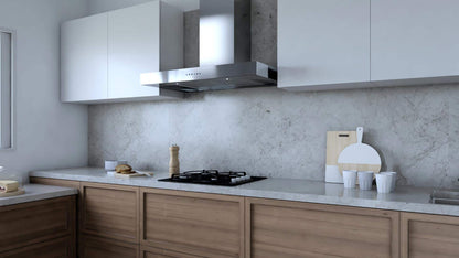 XO APPLIANCE XOR48SC 48" CCC 600/395 CFM Sleek Contemporary Italian Made Wall Mount Hood in Stainless Steel - XOR48SC