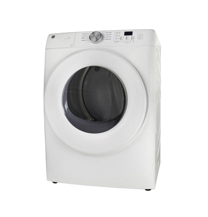 GE APPLIANCES GFD35GSSYWW GE ENERGY STAR 7.8 cu. ft. Capacity Smart Front Load Gas Dryer White - GFD35GSSYWW