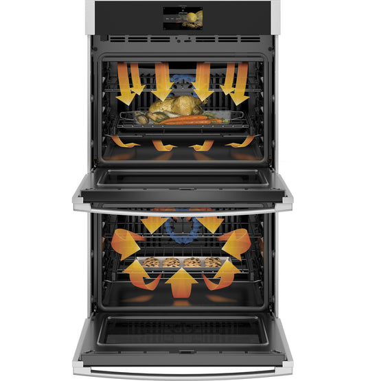 GE APPLIANCES PTD7000SNSS GE Profile™ 30" Smart Built-In Convection Double Wall Oven with No Preheat Air Fry and Precision Cooking in Stainless Steel - PTD7000SNSS