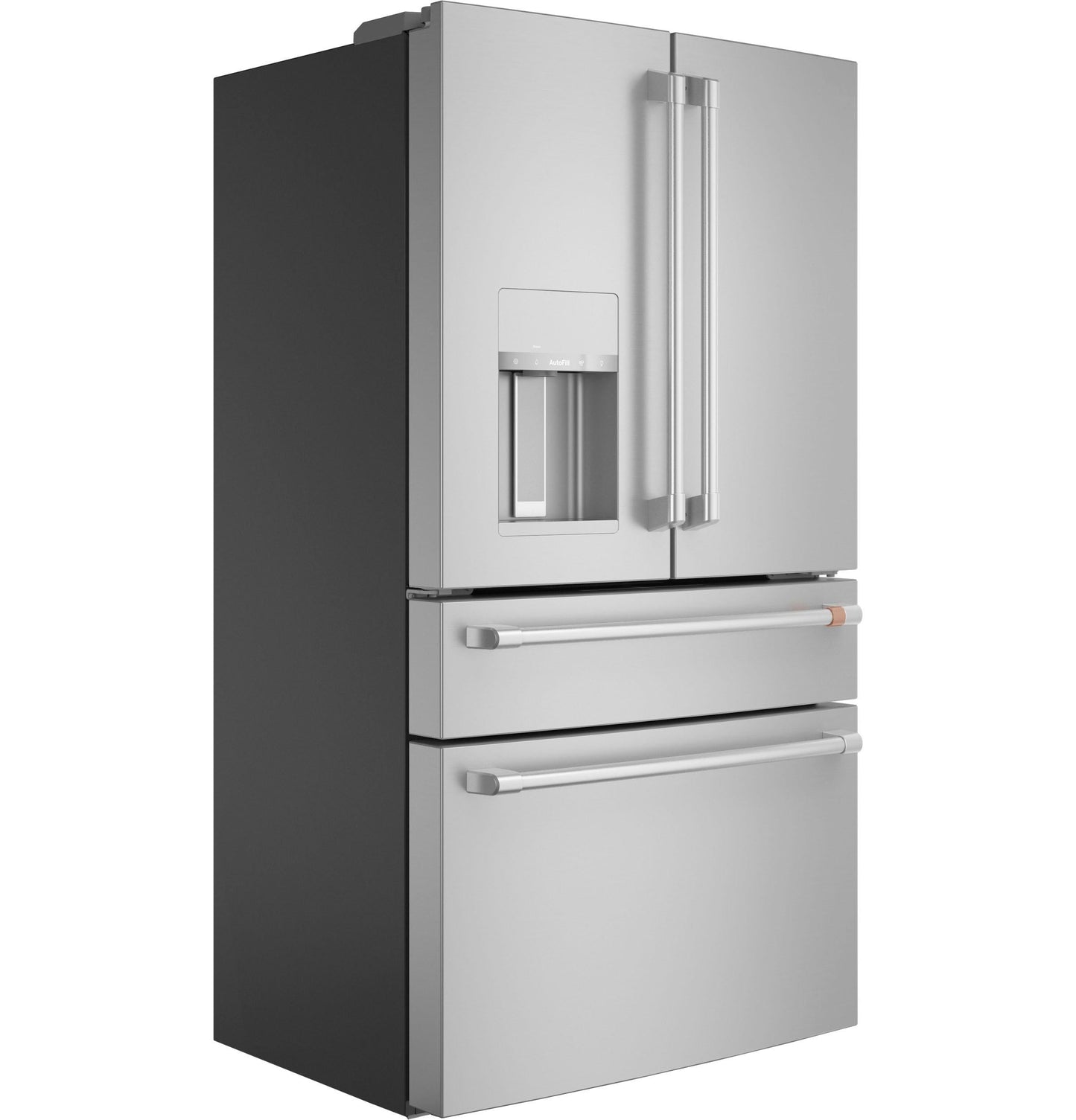 CAFE CXE22DP2PS1 CAFé™ ENERGY STAR 22.3 Cu. Ft. Smart Counter-Depth 4-Door French-Door Refrigerator in Stainless Steel - CXE22DP2PS1
