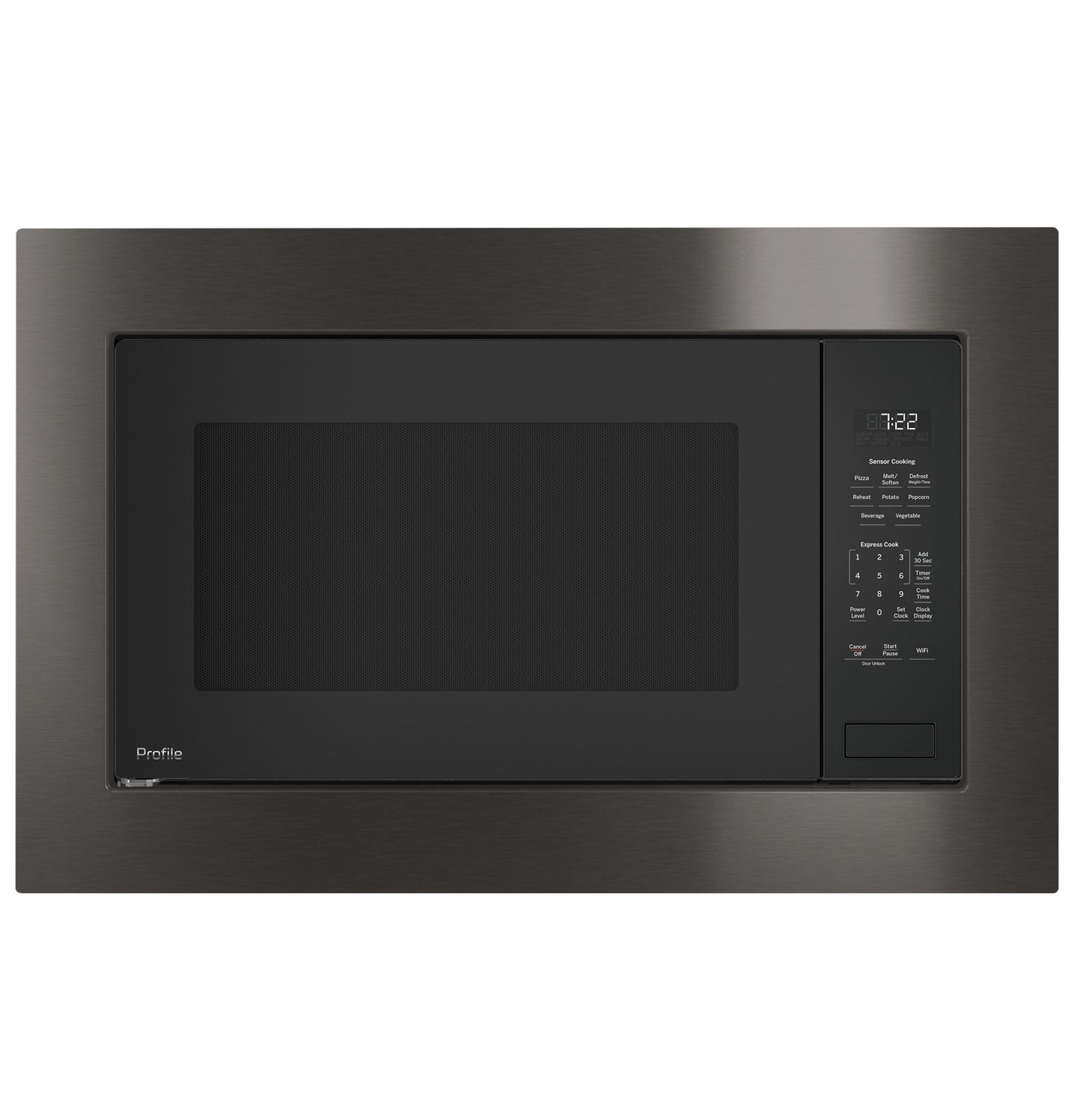 GE APPLIANCES PCWK22U1WDD GE Profile™ 2.2 Cu. Ft. Built-In Sensor Microwave Oven Gray - PCWK22U1WDD