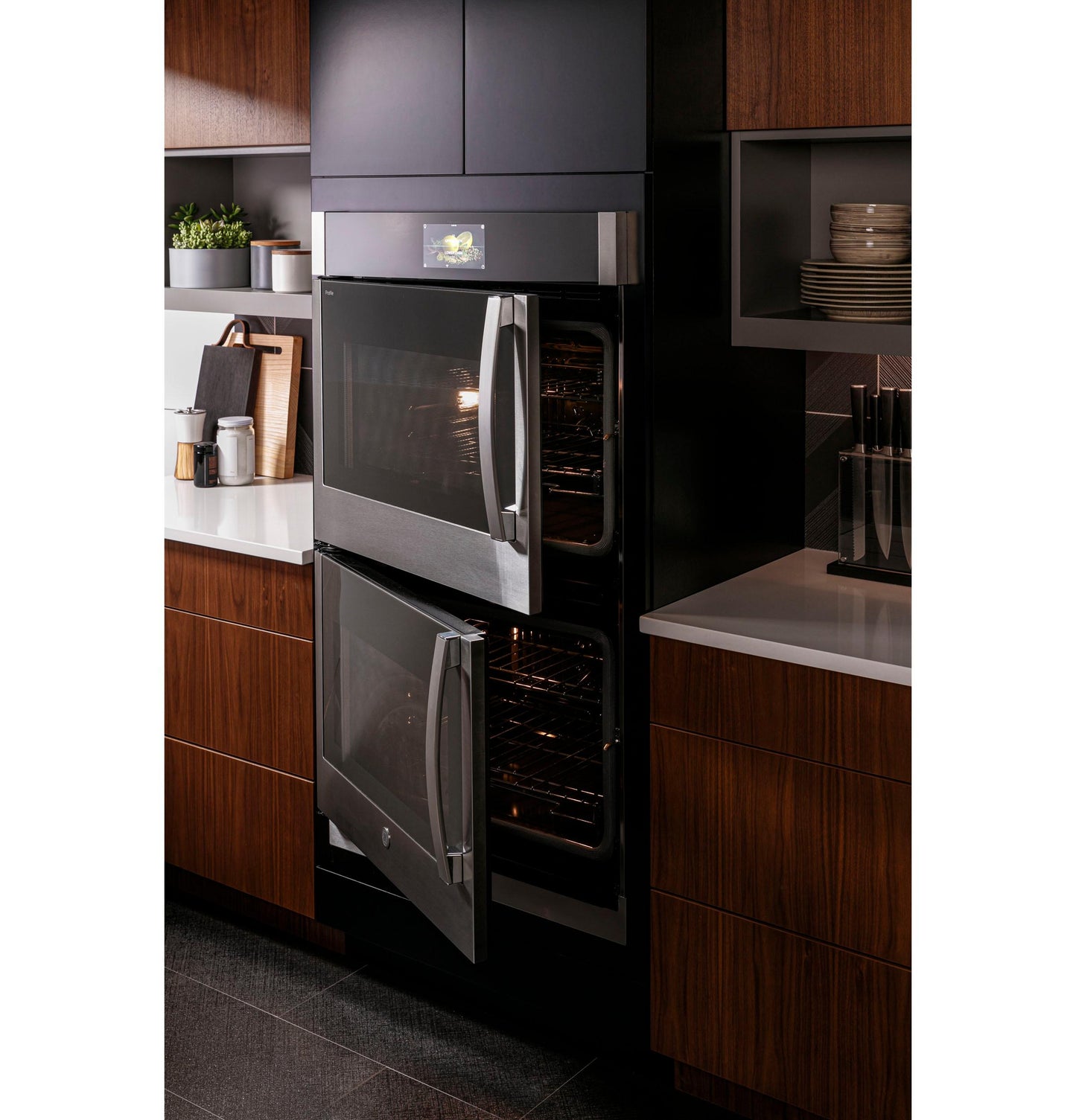 GE APPLIANCES PTD700RSNSS GE Profile™ 30" Smart Built-In Convection Double Wall Oven with Right-Hand Side-Swing Doors in Stainless Steel - PTD700RSNSS
