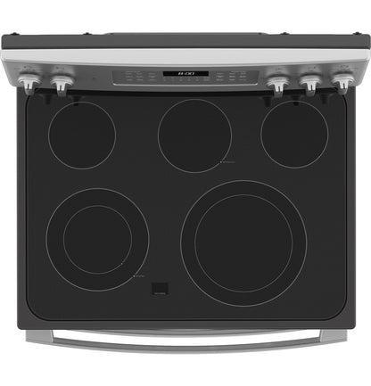 GE APPLIANCES GE 30" Free-Standing Electric Double Oven Convection Range in Stainless Steel - JBS86SPSS