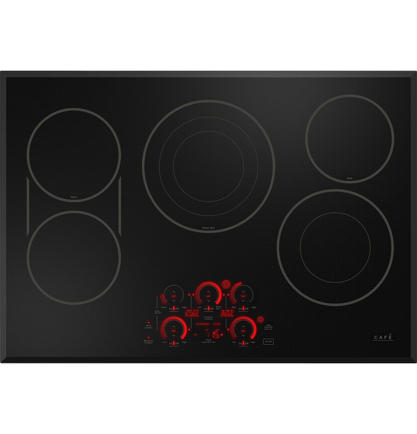 CAFE CEP90301TBB CAFé30" Touch-Control Electric Cooktop Black - CEP90301TBB