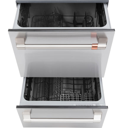 CAFE CDD420P2TS1 CAFé™ Dishwasher Double Drawer in Stainless Steel