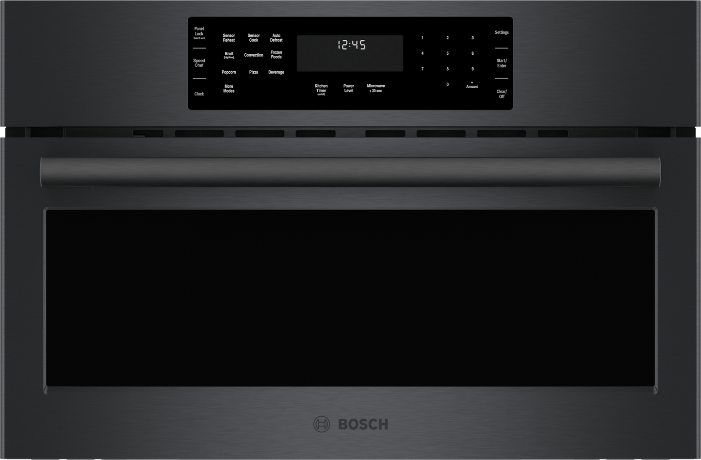 BOSCH HMC80242UC 800 Series, Speed Oven, 30'', Black stainless steel Black in Stainless Steel - HMC80242UC