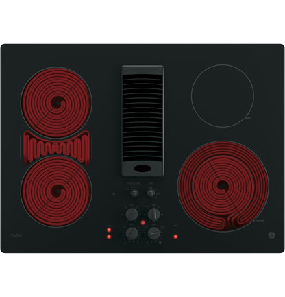 GE APPLIANCES PP9830DRBB GE Profile™ 30" Downdraft Electric Cooktop Black - PP9830DRBB