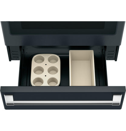 GE APPLIANCES CAFE CGS700P3MD1 CAFé™ 30" Smart Slide-In, Front-Control, Gas Range with Convection Oven Black - CGS700P3MD1