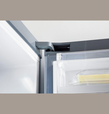 GE APPLIANCES GBE17HYRFS GE® ENERGY STAR® 17.7 Cu. Ft. Counter-Depth Bottom-Freezer Refrigerator in Stainless Steel - GBE17HYRFS