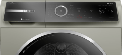 BOSCH WQB245AXUC 800 Series, heat pump dryer, Silver inox Silver
