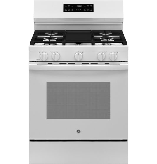 GE APPLIANCES GGF500PVWW GE® 30" Free-Standing Gas Range with Crisp Mode White - GGF500PVWW