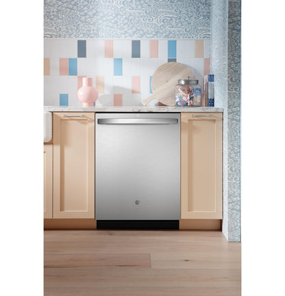 GE APPLIANCES GDT650SYVFS GE ENERGY STAR Fingerprint Resistant Top Control with in Stainless Steel Interior Dishwasher with Sanitize Cycle in Stainless Steel - GDT650SYVFS