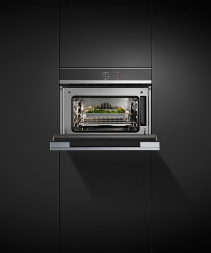FISHER & PAYKEL OS24NDB1 24" Series 9 Contemporary Compact Combi-Steam Oven in Stainless Steel - OS24NDB1