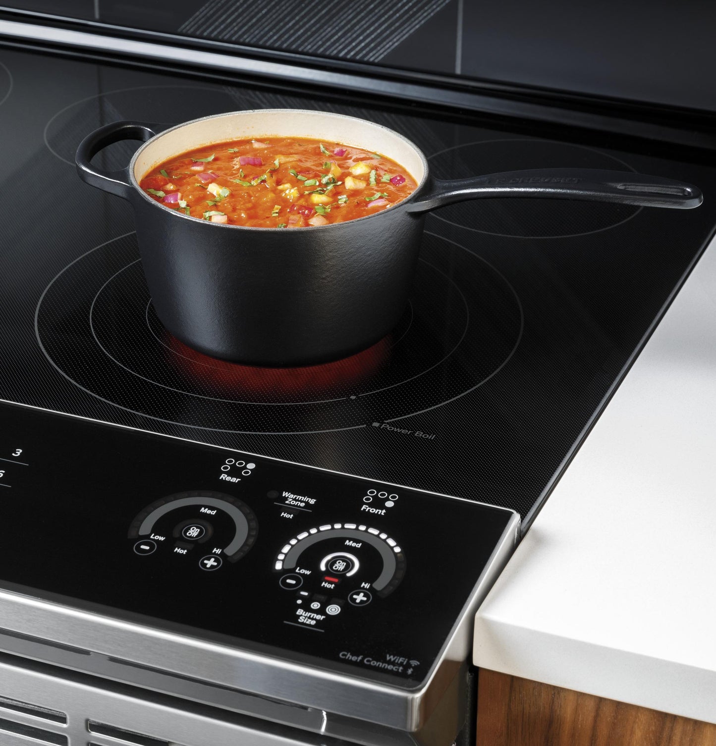 GE APPLIANCES PSS93YPFS GE Profile™ 30" Smart Slide-In Electric Convection Fingerprint Resistant Range with No Preheat Air Fry in Stainless Steel - PSS93YPFS