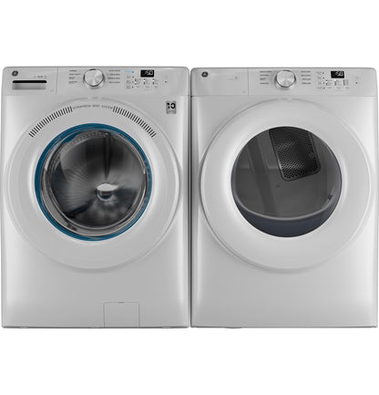 GE APPLIANCES GFD35GSSYWW GE ENERGY STAR 7.8 cu. ft. Capacity Smart Front Load Gas Dryer White - GFD35GSSYWW