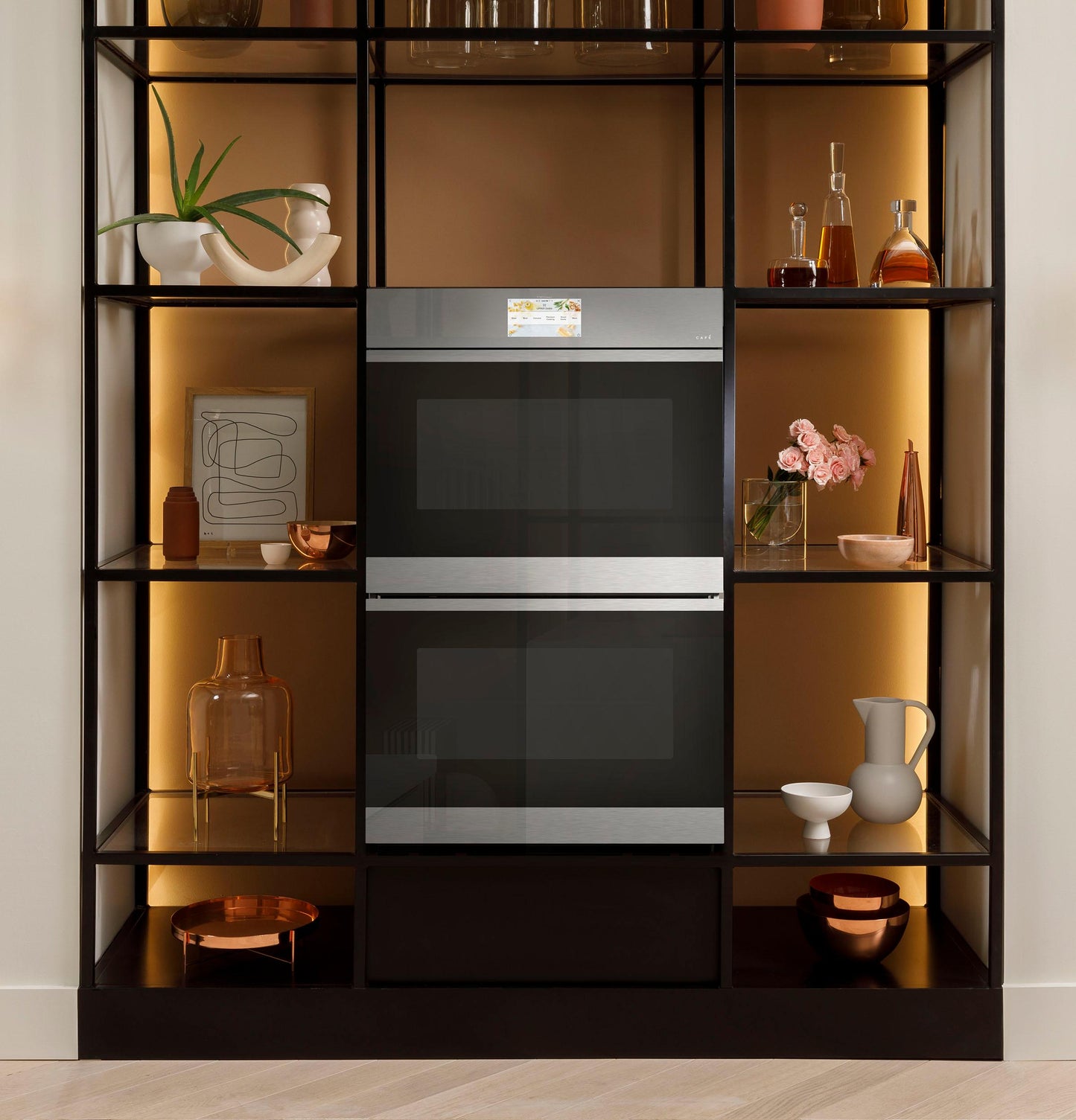 CAFE CTD90DM2NS5 CAFé 30" Smart Built-In Convection Double Wall Oven in Platinum Glass Gray - CTD90DM2NS5