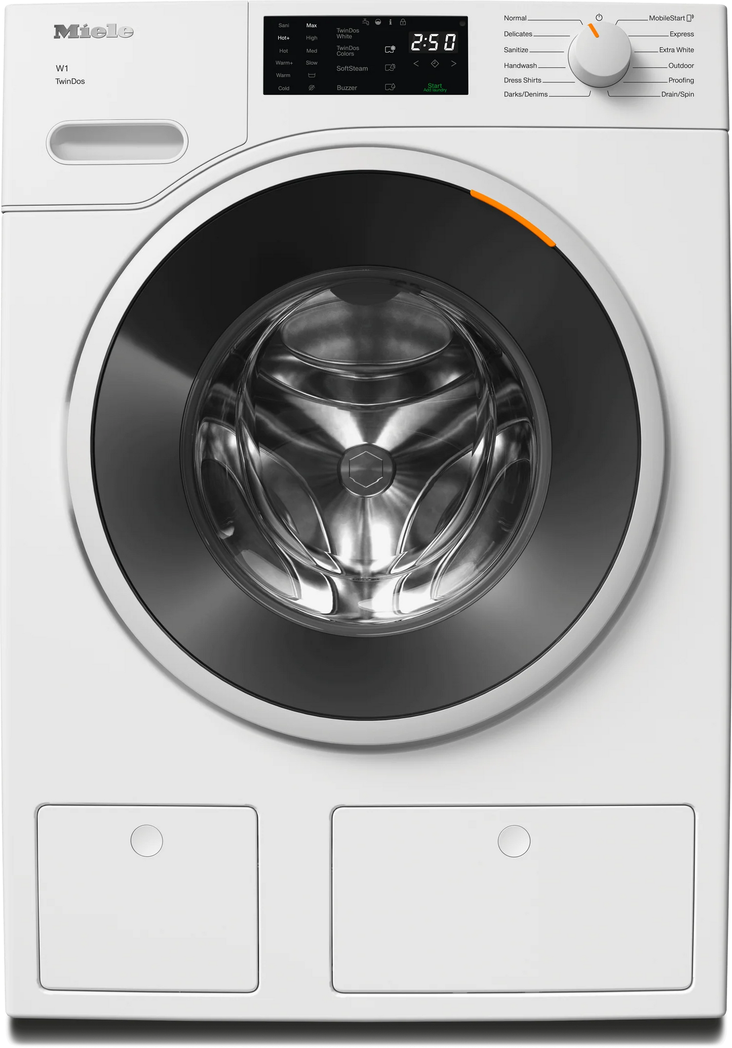 MIELEWXF660 WCS TDos Lotus white - W1 front-loading washing machine: 8 kg 1600 rpm Auto Dosing Pre-Ironing Miele@home CapDosing White -  WXF660WCS