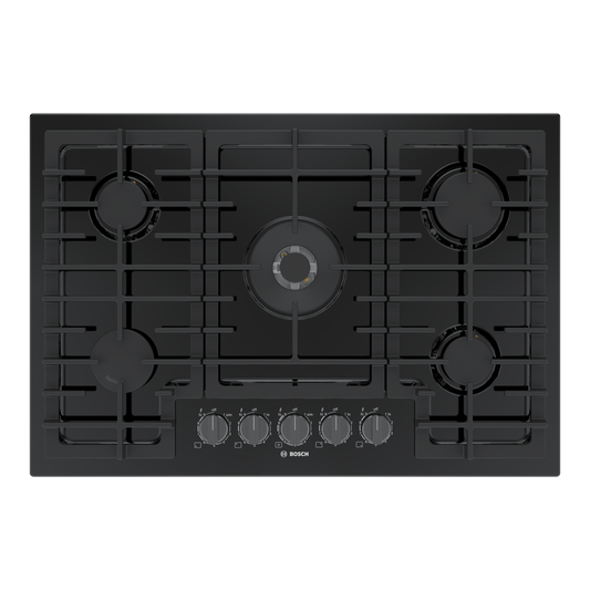 BOSCH NGM8049UC 800 Series, Gas hob, 30'', Black - NGM8049UC
