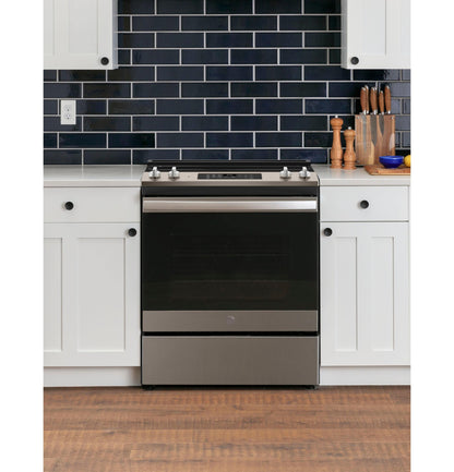 GE APPLIANCES JVW5301EJES GE 30" Wall-Mount Pyramid Chimney Hood Slate - JVW5301EJES