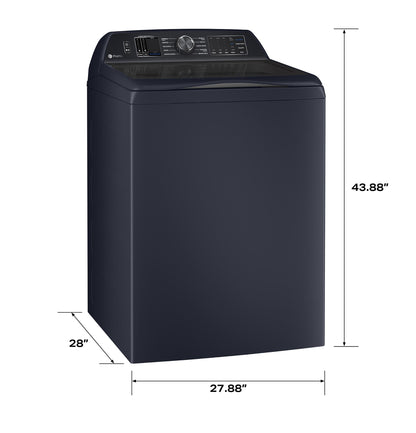 GE APPLIANCES PTW800BPWRS GE Profile™ ENERGY STAR® 5.4 cu. ft. Capacity Washer with Smarter Wash Technology and Adaptive SmartDispense Blue - PTW800BPWRS
