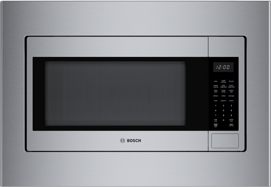 BOSCH HMB30155UC 300 Series, Built-In Microwave, 24'', Door Hinge: left in Stainless Steel - HMB30155UC