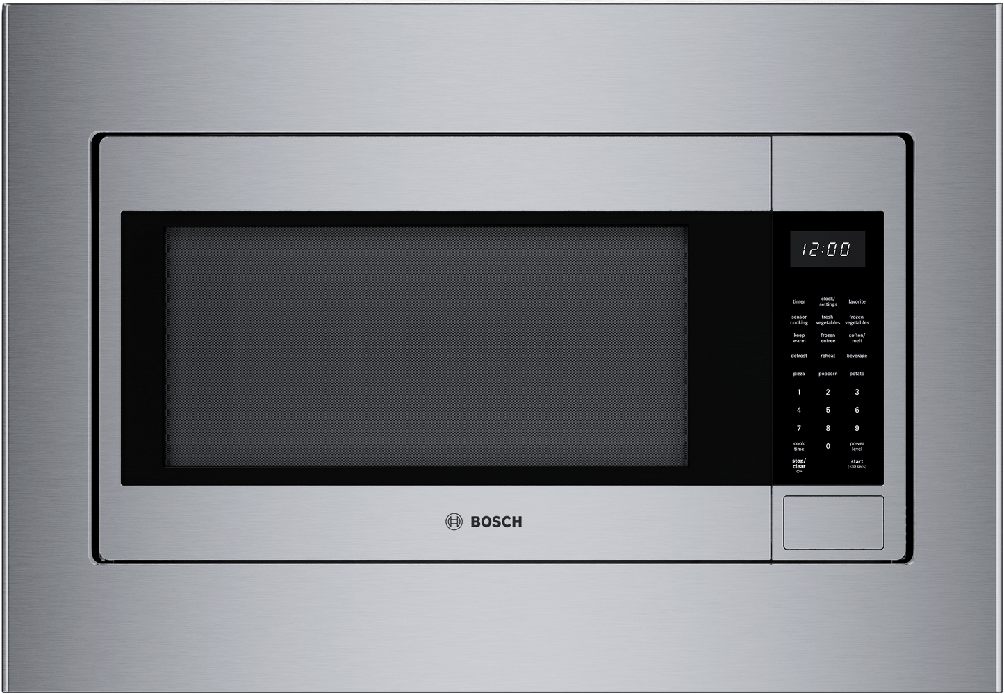 BOSCH HMB30155UC 300 Series, Built-In Microwave, 24'', Door Hinge: left in Stainless Steel - HMB30155UC