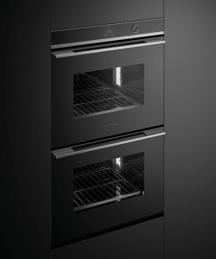 FISHER & PAYKEL OB30DDPTDX2 30" Series 9 Contemporary Self-Cleaning Double Oven in Stainless Steel - OB30DDPTDX2