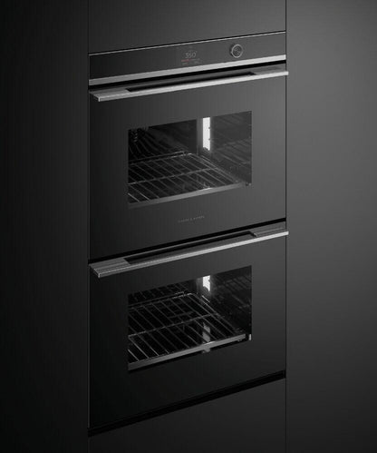 FISHER & PAYKEL OB30DDPTDX2 30" Series 9 Contemporary Self-Cleaning Double Oven in Stainless Steel - OB30DDPTDX2