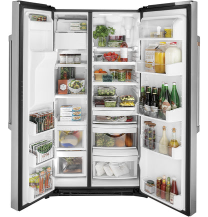 CAFE  21.9 Cu. Ft. Counter-Depth Side-By-Side Refrigerator in Stainless Steel - CZS22MP2NS1