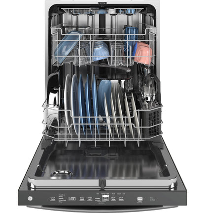 GE APPLIANCES GDT650SYVFS GE ENERGY STAR Fingerprint Resistant Top Control with in Stainless Steel Interior Dishwasher with Sanitize Cycle in Stainless Steel - GDT650SYVFS