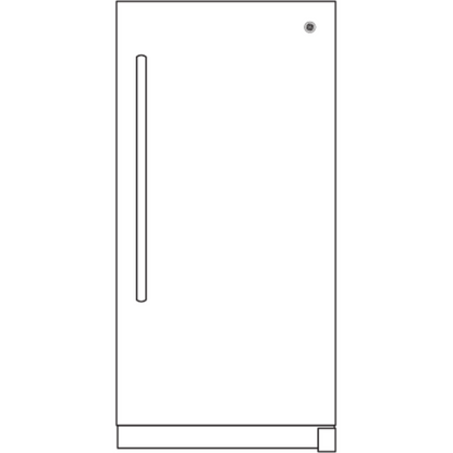 GE APPLIANCES 14.1 Cu. Ft. Frost-Free Garage Ready Upright Freezer White - FUF14SMRWW