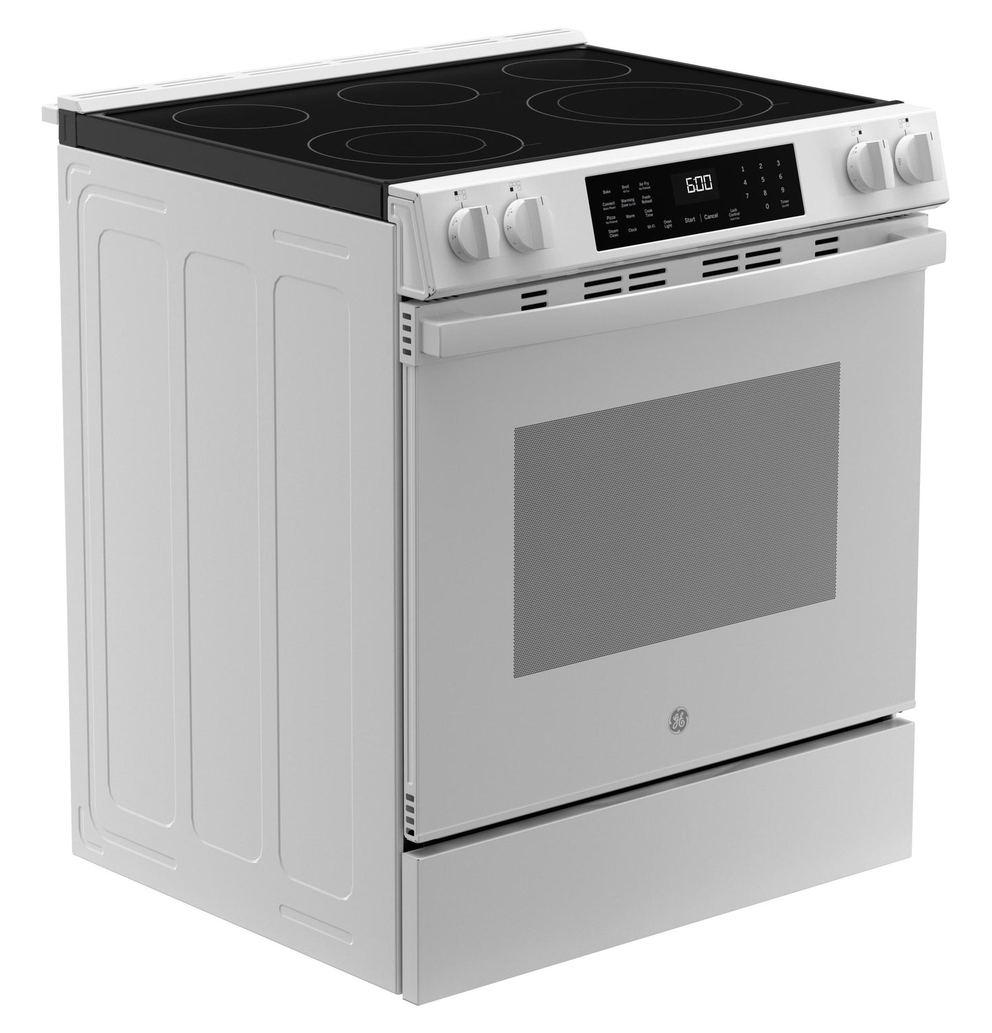 GE APPLIANCES GRS600AVWW GE® ENERGY STAR® 30" Slide-In Electric Convection Range with No Preheat Air Fry and EasyWash™ Oven Tray White - GRS600AVWW