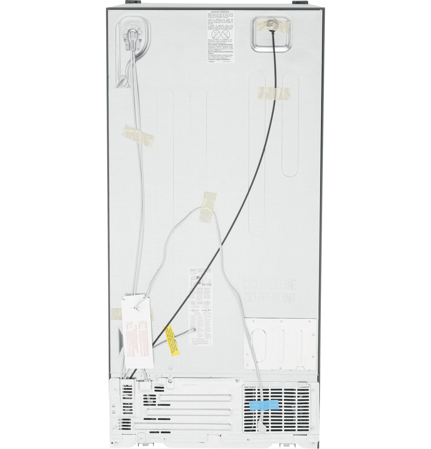 GE APPLIANCES GE 23.0 Cu. Ft. Side-By-Side Refrigerator in Stainless Steel - GSS23GYPFS