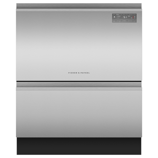 FISHER & PAYKEL DD24DT2NX9 Series 7 Contemporary Tall Double DishDrawer™ Dishwasher in Stainless Steel - DD24DT2NX9