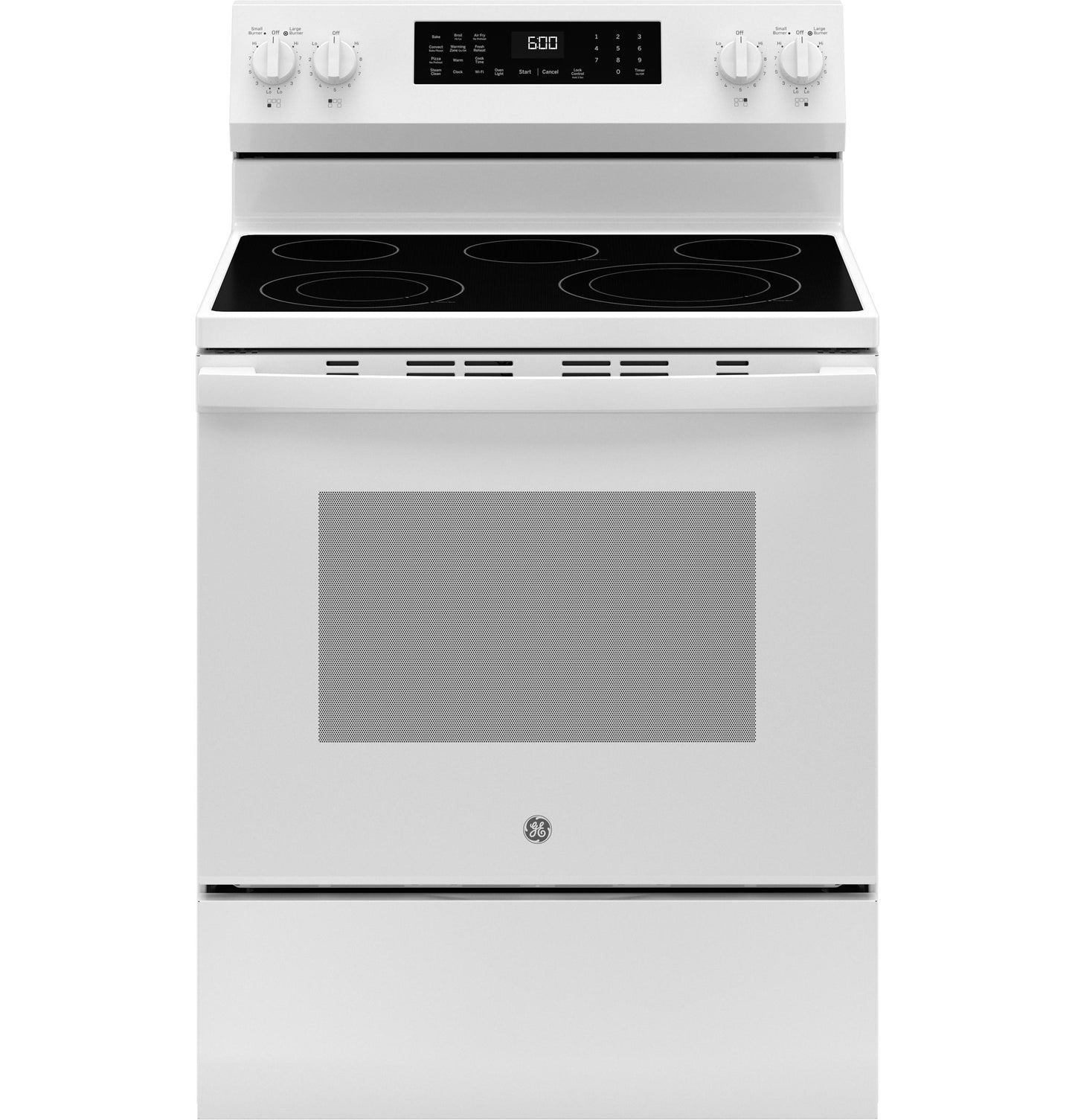 GE APPLIANCES GRF600AVWW GE® ENERGY STAR® 30" Free-Standing Electric Convection Range with No Preheat Air Fry and EasyWash™ Oven Tray White - GRF600AVWW