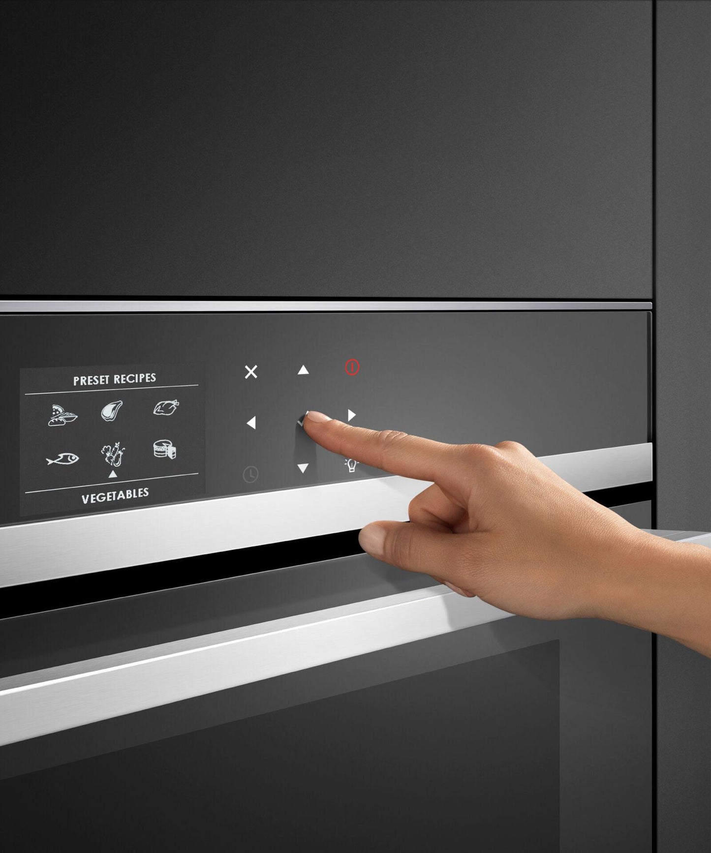 FISHER & PAYKEL OS24NDB1 24" Series 9 Contemporary Compact Combi-Steam Oven in Stainless Steel - OS24NDB1