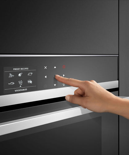 FISHER & PAYKEL OS24NDB1 24" Series 9 Contemporary Compact Combi-Steam Oven in Stainless Steel - OS24NDB1