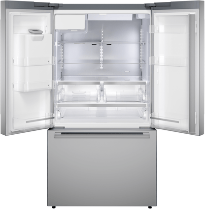 BOSCH B36FD52SNS 500 Series, French Door Bottom freezer, multi door, 36'', Brushed steel (with anti-fingerprint), Total No Frost in Stainless Steel - B36FD52SNS