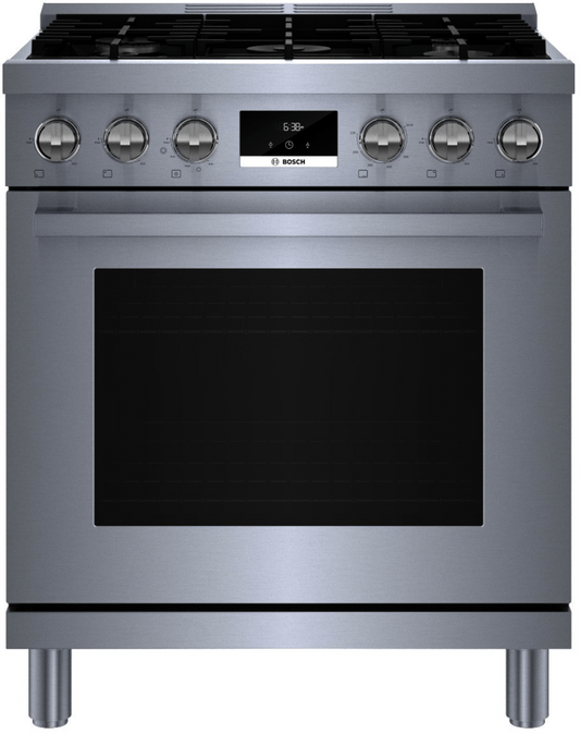 BOSCH HGS8055UC 800 Series, Gas freestanding range, 30'' in Stainless Steel - HGS8055UC