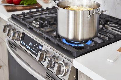 LG LSGL6337F 6.3 cu. ft. Smart Gas Slide-in Range with InstaView® ProBake Convection®, Air Fry, and Air Sous Vide in Stainless Steel - LSGL6337F