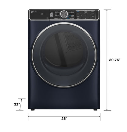 GE APPLIANCES PFD87ESPVRS GE Profile™ 7.8 cu. ft. Capacity Smart Front Load Electric Dryer with Steam and Sanitize Cycle Blue - PFD87ESPVRS