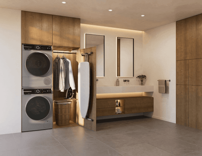 BOSCH WQB245AXUC 800 Series, heat pump dryer, Silver inox Silver